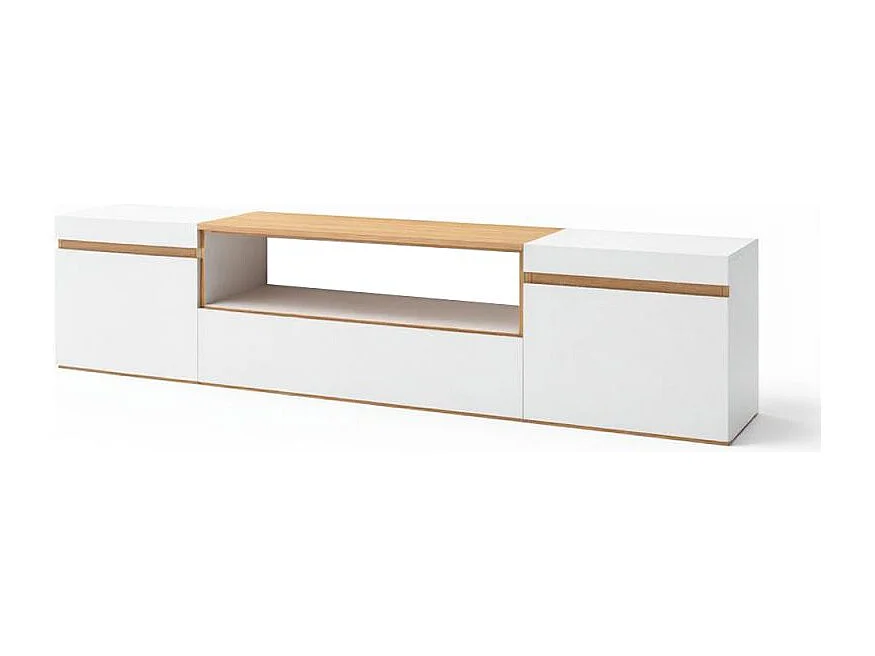 Mueble TV Kavos Blanco - Roble Arena