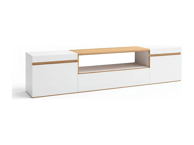 Mueble TV Kavos Blanco - Roble Arena