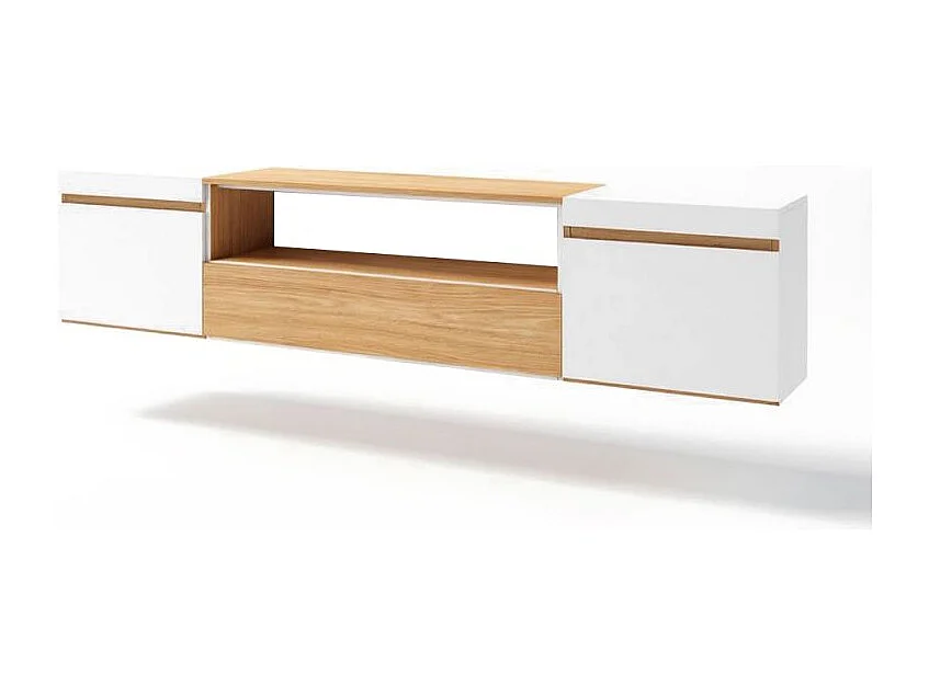 Mueble TV Kavos Wall Roble Arena- Blanco