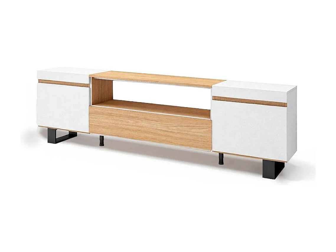 Mesa de TV Kavos Up Roble Arena- Blanco