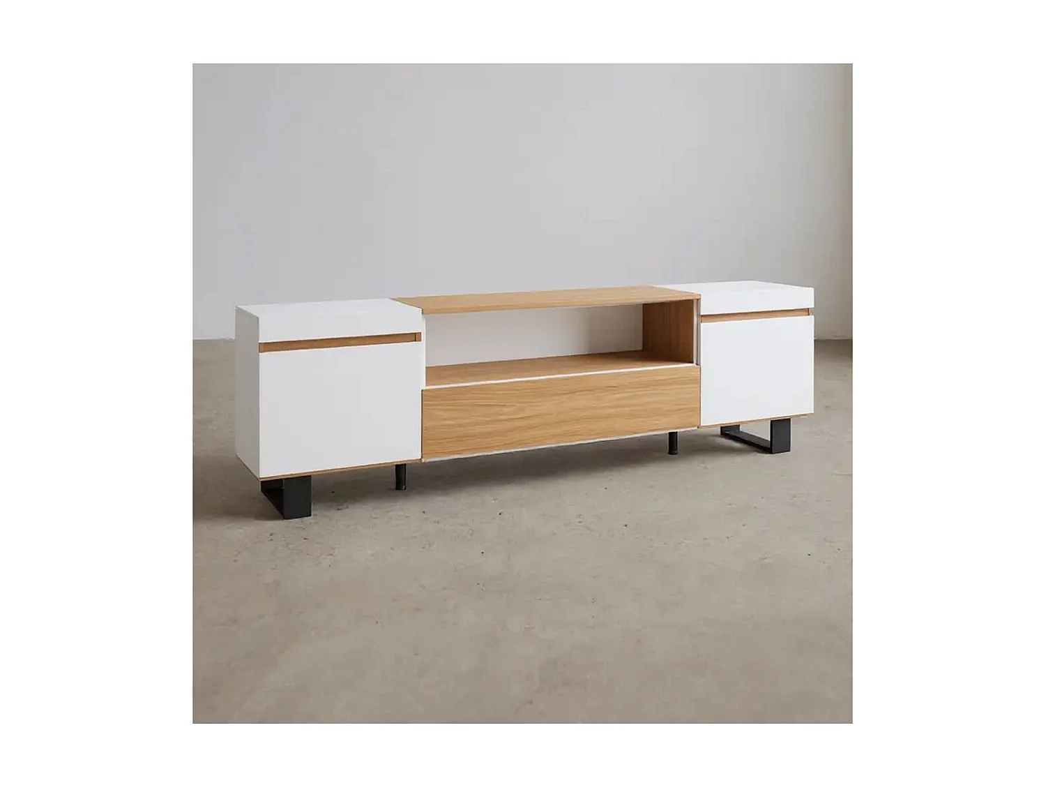 Mesa de TV Kavos Up Roble Arena- Blanco