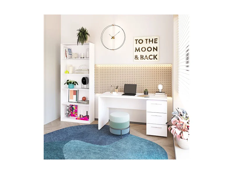 Pack office Sasha Plus Blanco Artik (Blanco Mate)