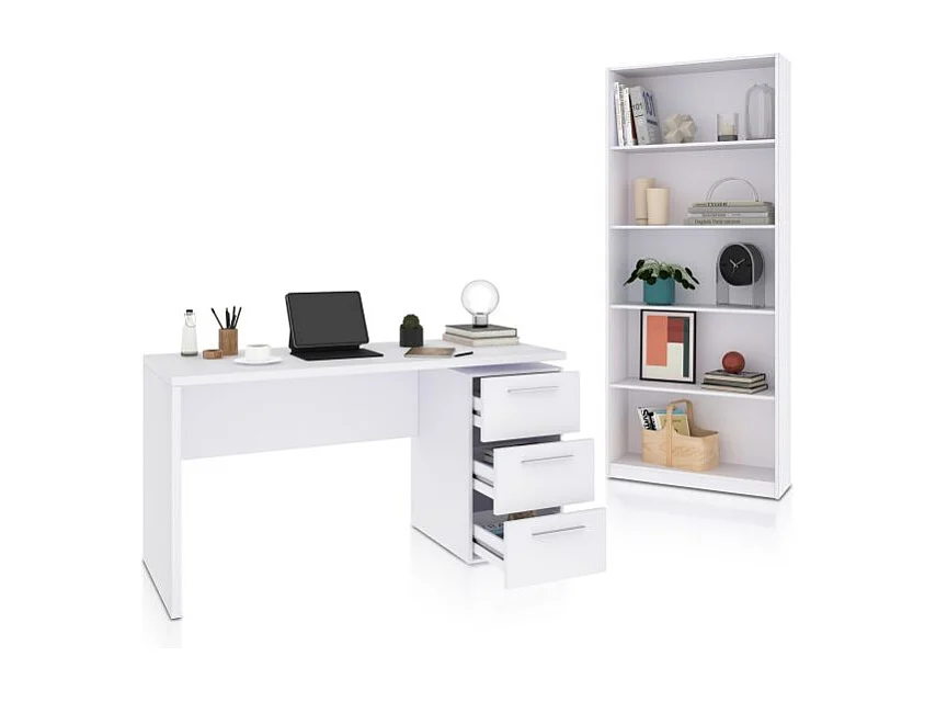 Pack office Sasha Plus Blanco Artik (Blanco Mate)