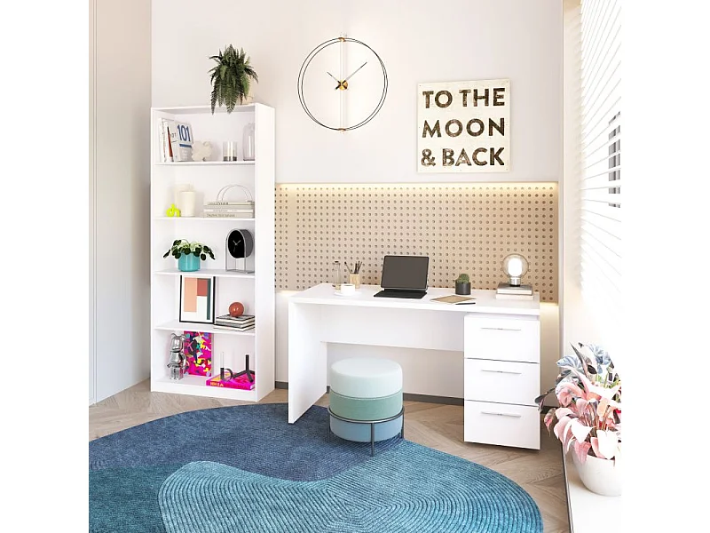 Pack office Sasha Plus Blanco Artik (Blanco Mate)