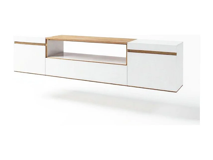 Mueble TV Kavos Wall Blanco - Roble Arena