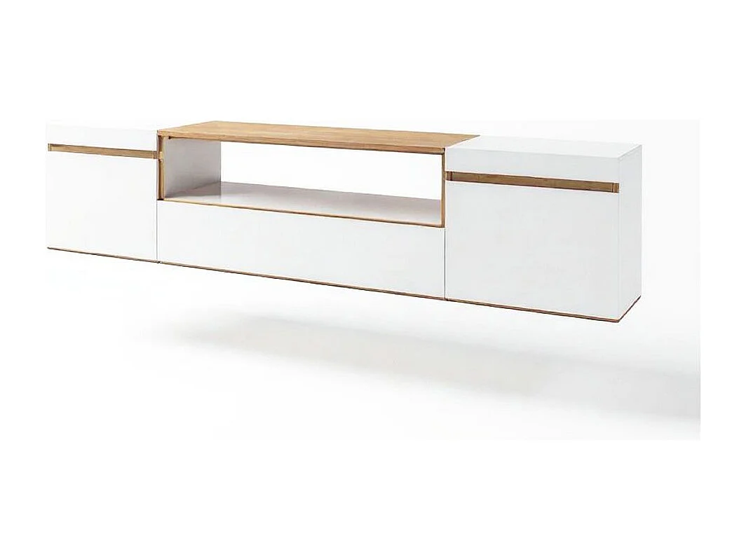 Mueble TV Kavos Wall Blanco - Roble Arena