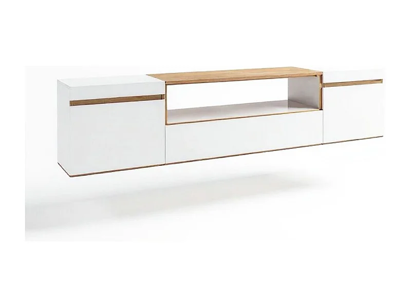 Mueble TV Kavos Wall Blanco - Roble Arena