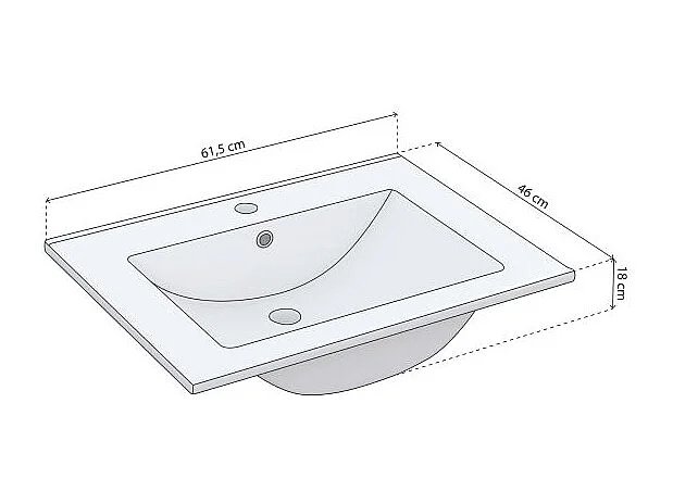 Lavabo Cerámico Volga Blanco