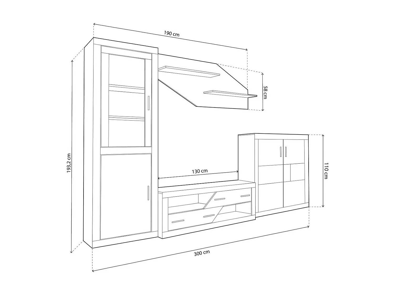 Salão Nuka V10 Cambria - Grafito