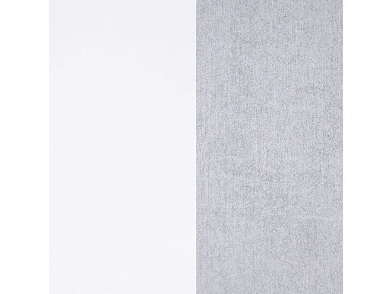 Pack mesa de comedor 140 y mesa de centro Lya Blanco Artik (Blanco Mate) - Gris Cemento