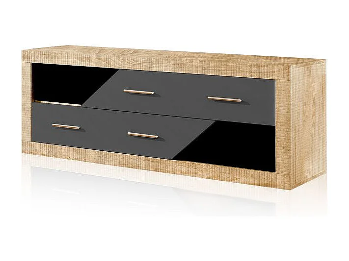 Módulo bajo Nuka 2 cajones Cambria - Grafito