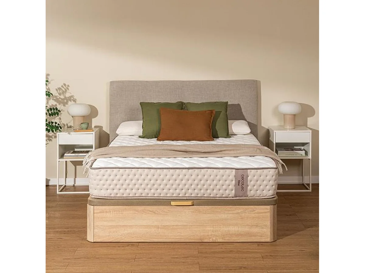 Colchón muelle ensacado Cecotec Flow 6790 Hybrid 7 zonas beige 135x190 cm
