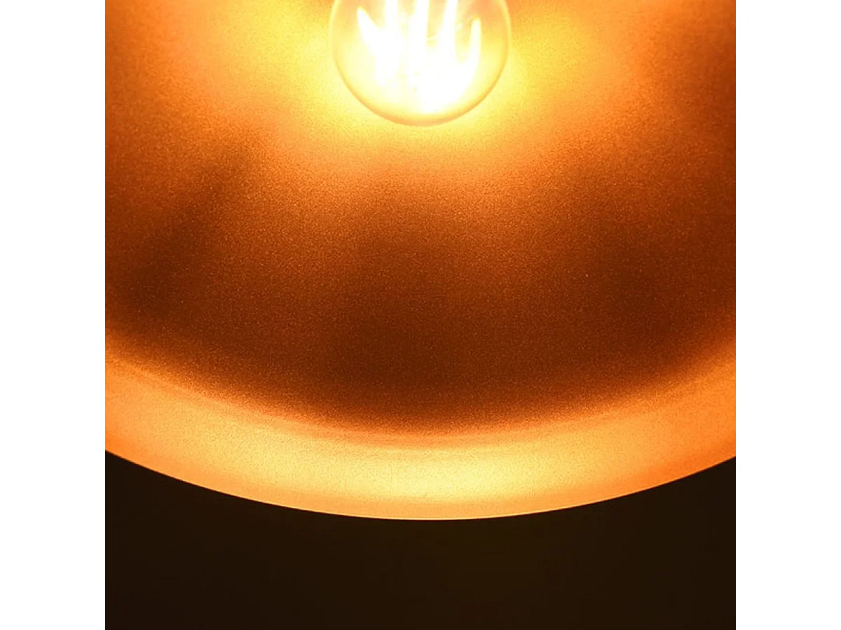 Lámpara de techo Bonn altura regulable negro/dorado Ø32x38-115 cm