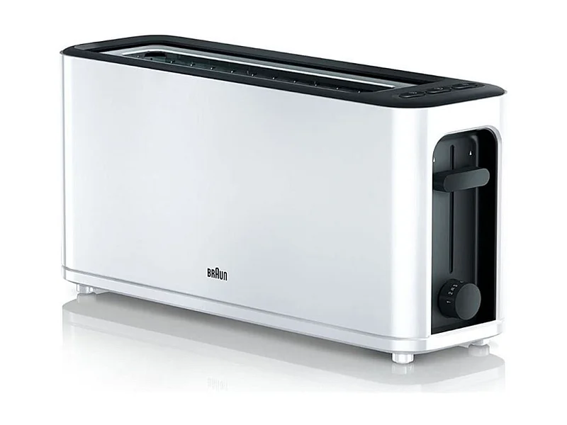 Tostador Braun HT3100WH 1000W ranura ancha blanco