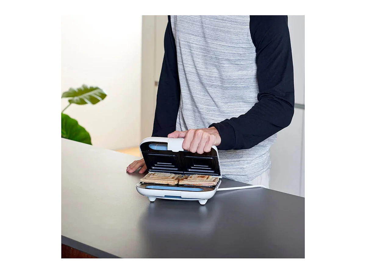Sandwichera Taurus Mi Sandwich 968947 800W 2 raciones blanco