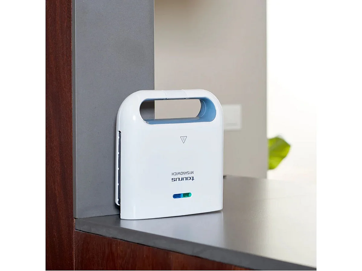 Sandwichera Taurus Mi Sandwich 968947 800W 2 raciones blanco