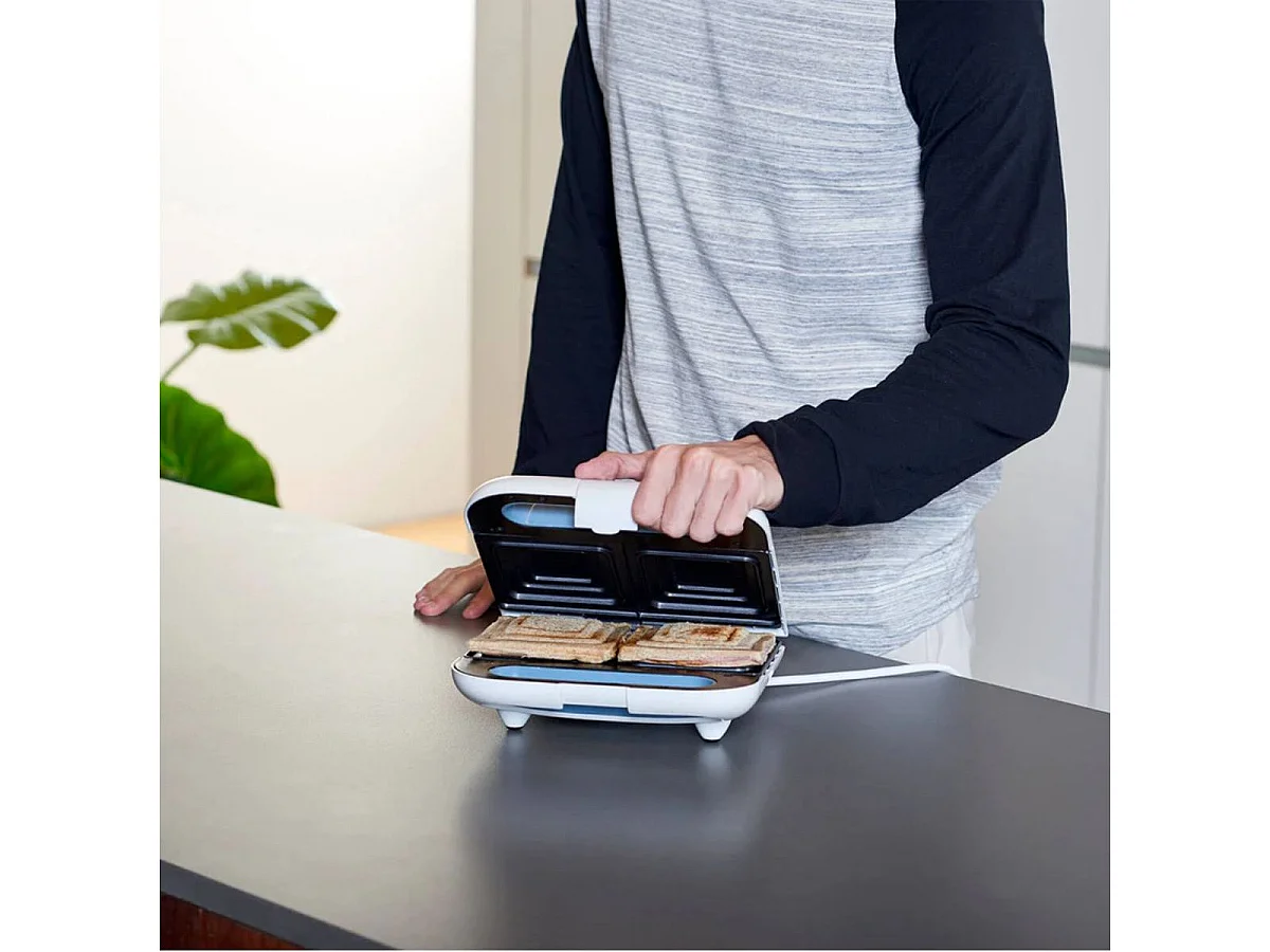 Sandwichera Taurus Mi Sandwich 968947 800W 2 raciones blanco