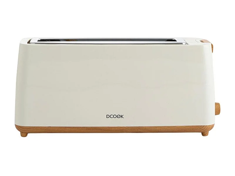 Tostador Baltic Dcook 800W ranura larga 7 temperaturas beige