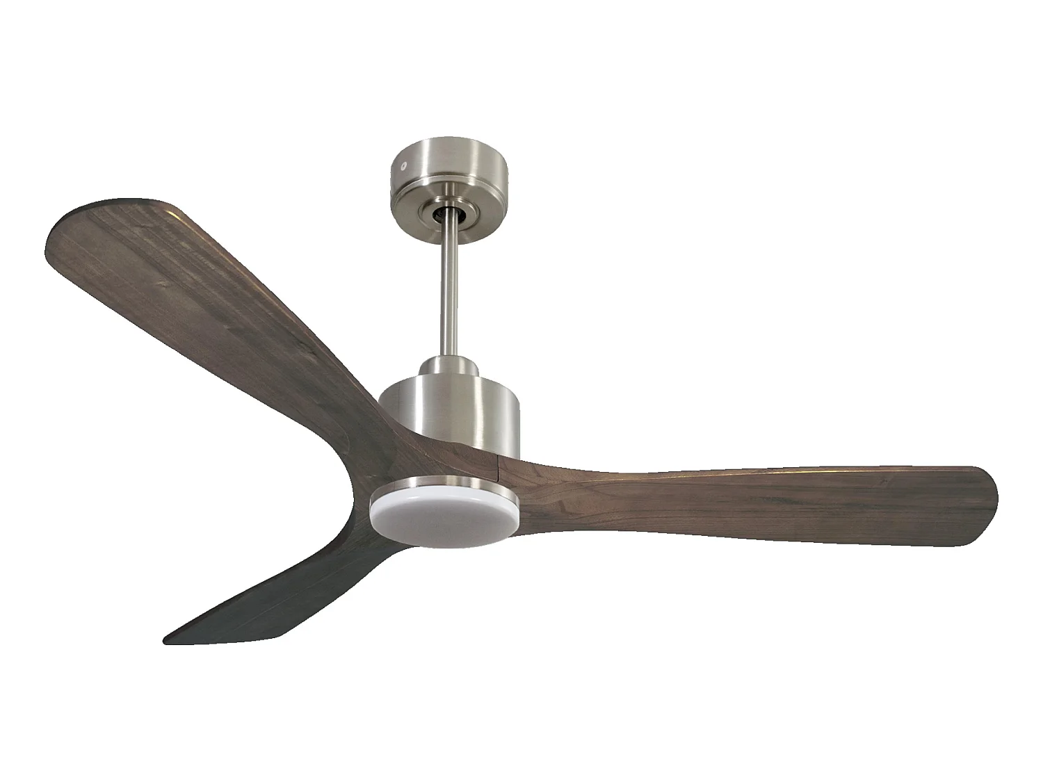 Ventilateur de plafond Réversible  Thermostat Dimmable Wifi Moteur à courant continu Toits en pente Télécommande Lumière à trois tons Hypersilence Mémoire