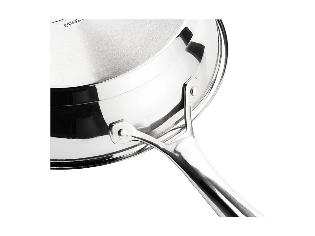 Poele - INOXIBAR - Ø 24 cm - Manche ergonomique - Tous feux dont induction - Inox