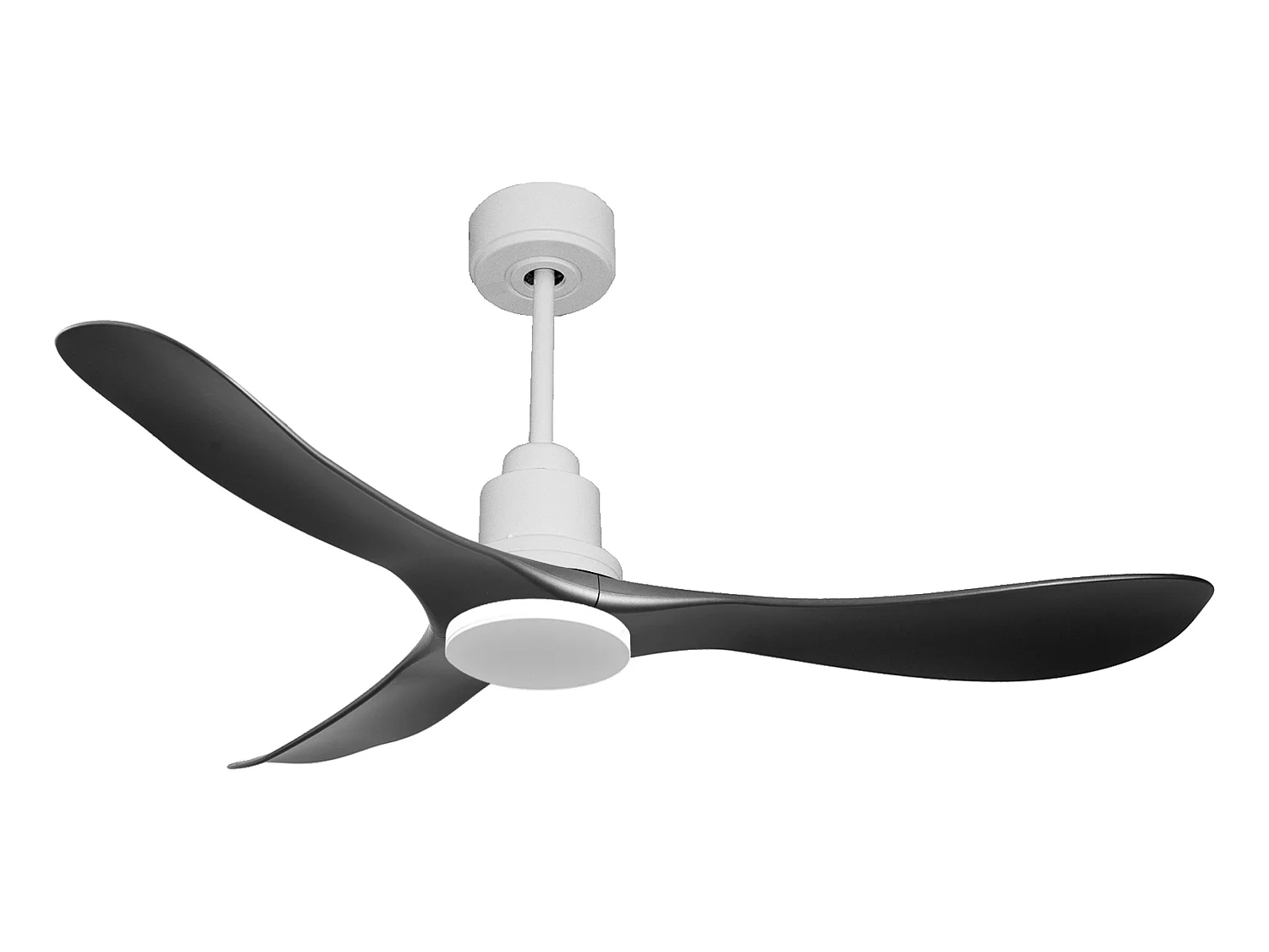 Ventilateur de plafond Réversible  Thermostat Pays vendable Wifi Moteur à courant continu Toits en pente Télécommande Hypersilence Mémoire