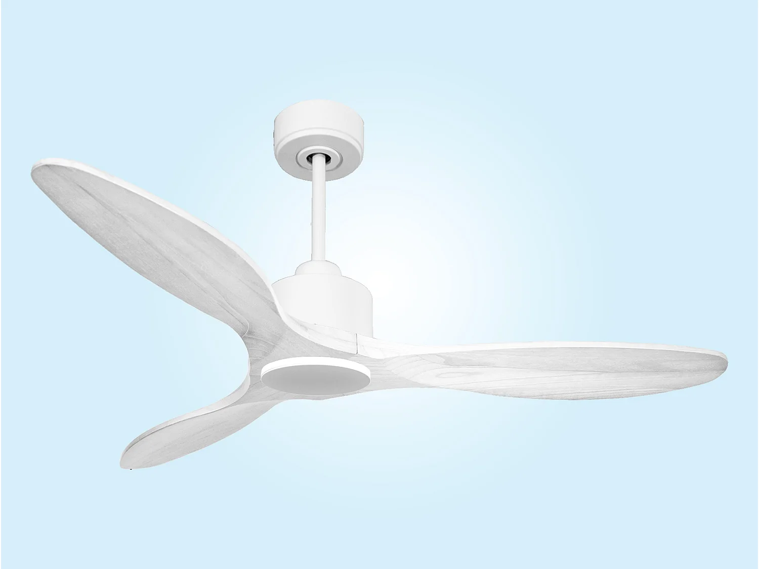 Ventilateur de plafond Réversible  Thermostat Wifi Moteur à courant continu Toits en pente Télécommande Hypersilence Mémoire