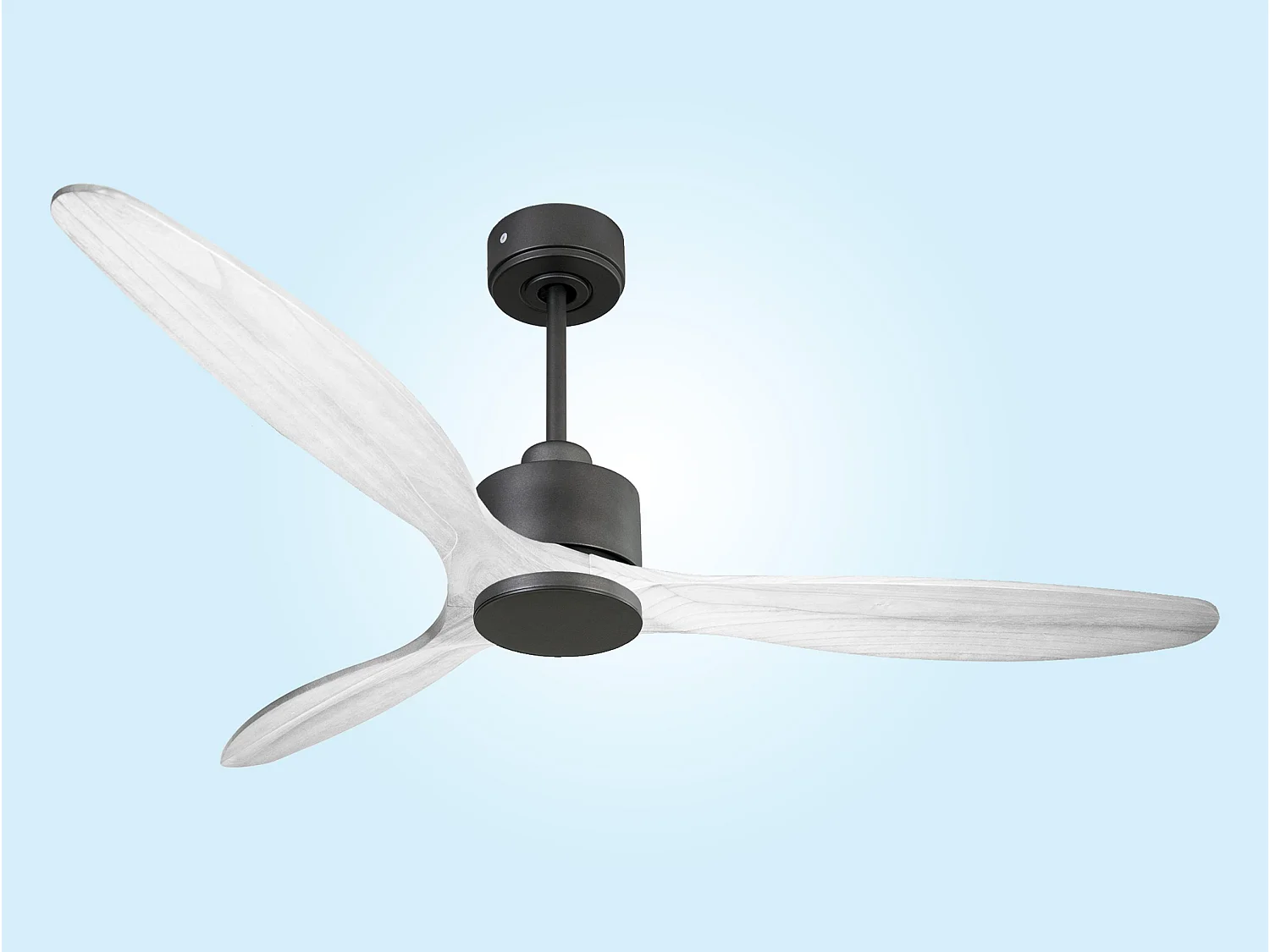 Ventilateur de plafond Réversible  Thermostat Wifi Moteur à courant continu Toits en pente Télécommande Hypersilence Mémoire