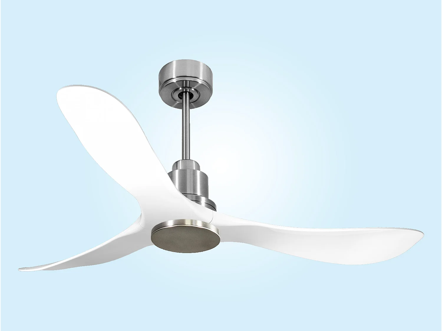 Ventilateur de plafond Réversible  Thermostat Wifi Moteur à courant continu Toits en pente Télécommande Hypersilence Mémoire Shopify Vendible (AUTOMATIQUE)