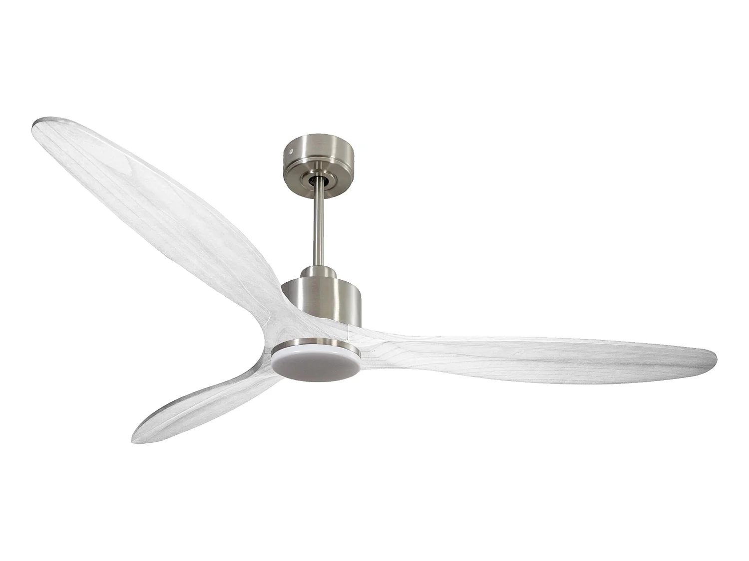 Ventilateur de plafond Réversible  Thermostat Dimmable Wifi Moteur à courant continu Toits en pente Télécommande Lumière à trois tons Hypersilence Mémoire
