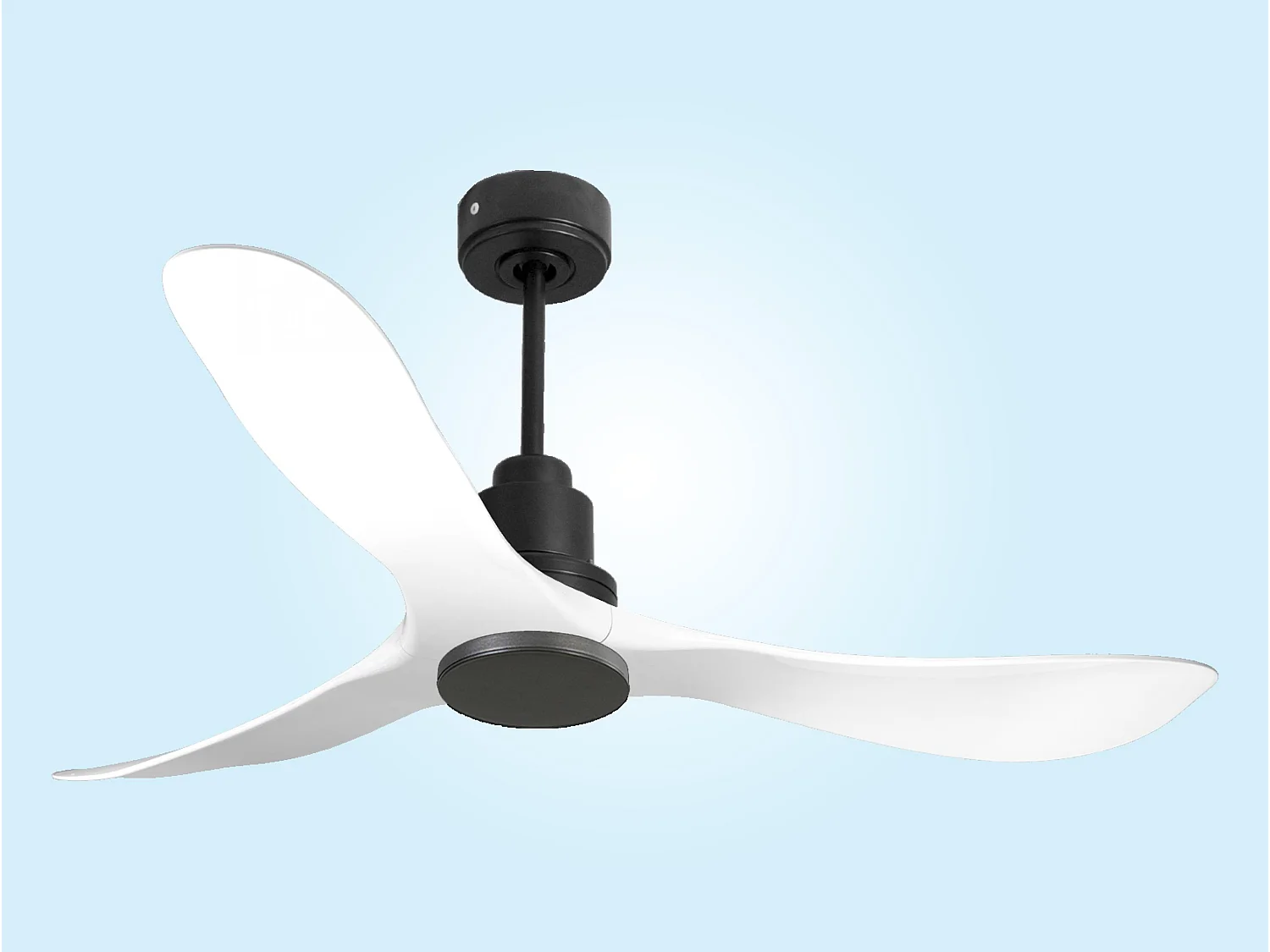 Ventilateur de plafond Réversible  Thermostat Wifi Moteur à courant continu Toits en pente Télécommande Hypersilence Mémoire Shopify Vendible (AUTOMATIQUE)