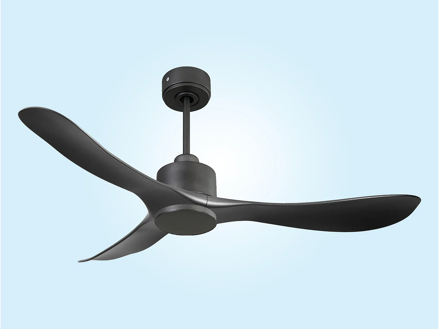Ventilateur de plafond Réversible  Thermostat Wifi Moteur à courant continu Toits en pente Télécommande Hypersilence Mémoire