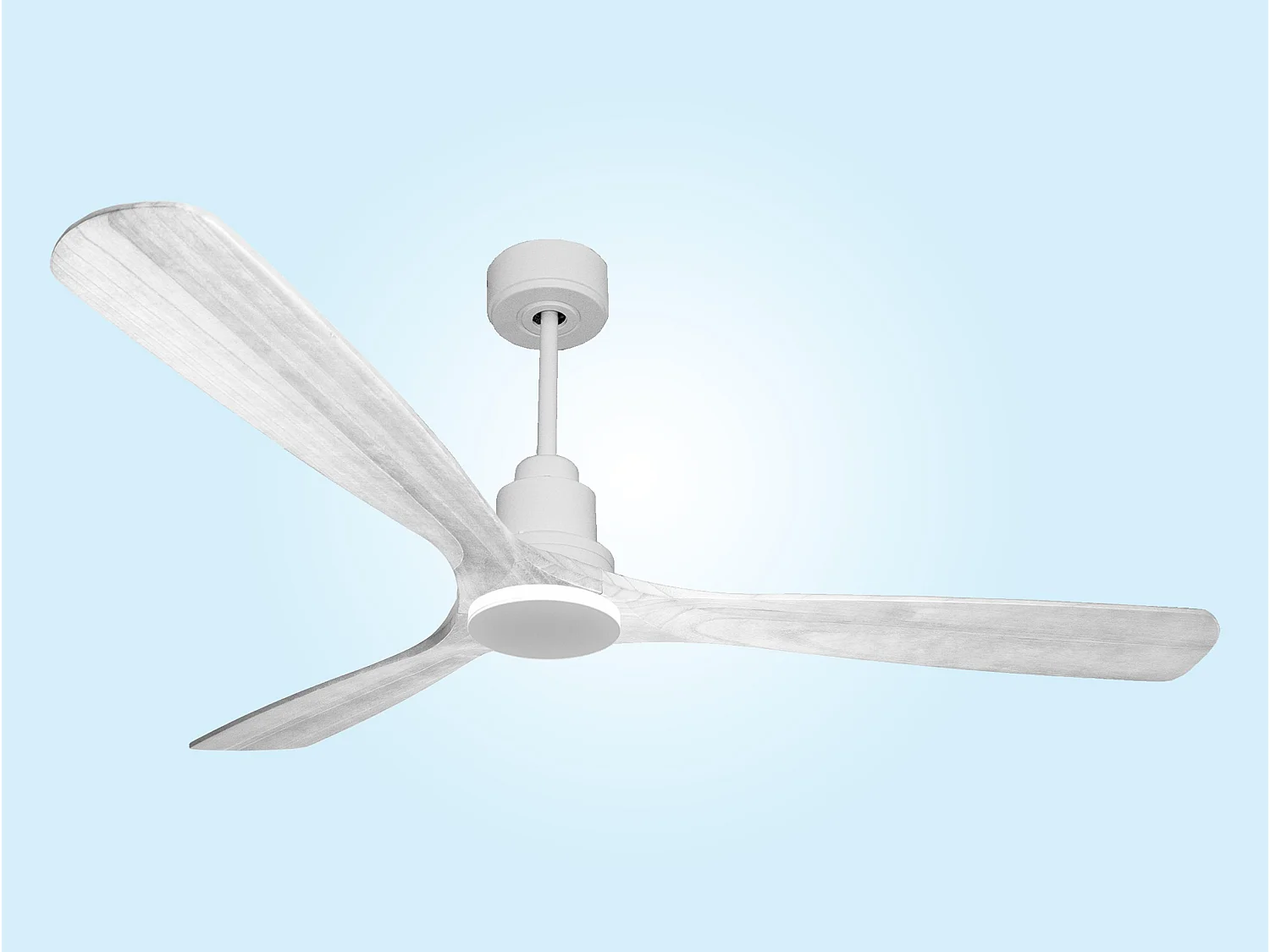 Ventilateur de plafond Réversible  Thermostat Wifi Moteur à courant continu Toits en pente Télécommande Hypersilence Mémoire Shopify Vendible (AUTOMATIQUE)
