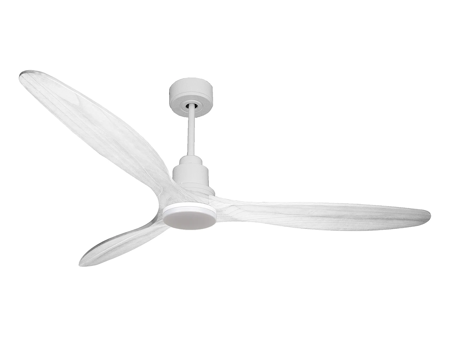 Ventilateur de plafond Réversible  Thermostat Dimmable Wifi Moteur à courant continu Toits en pente Télécommande Lumière à trois tons Hypersilence Mémoire