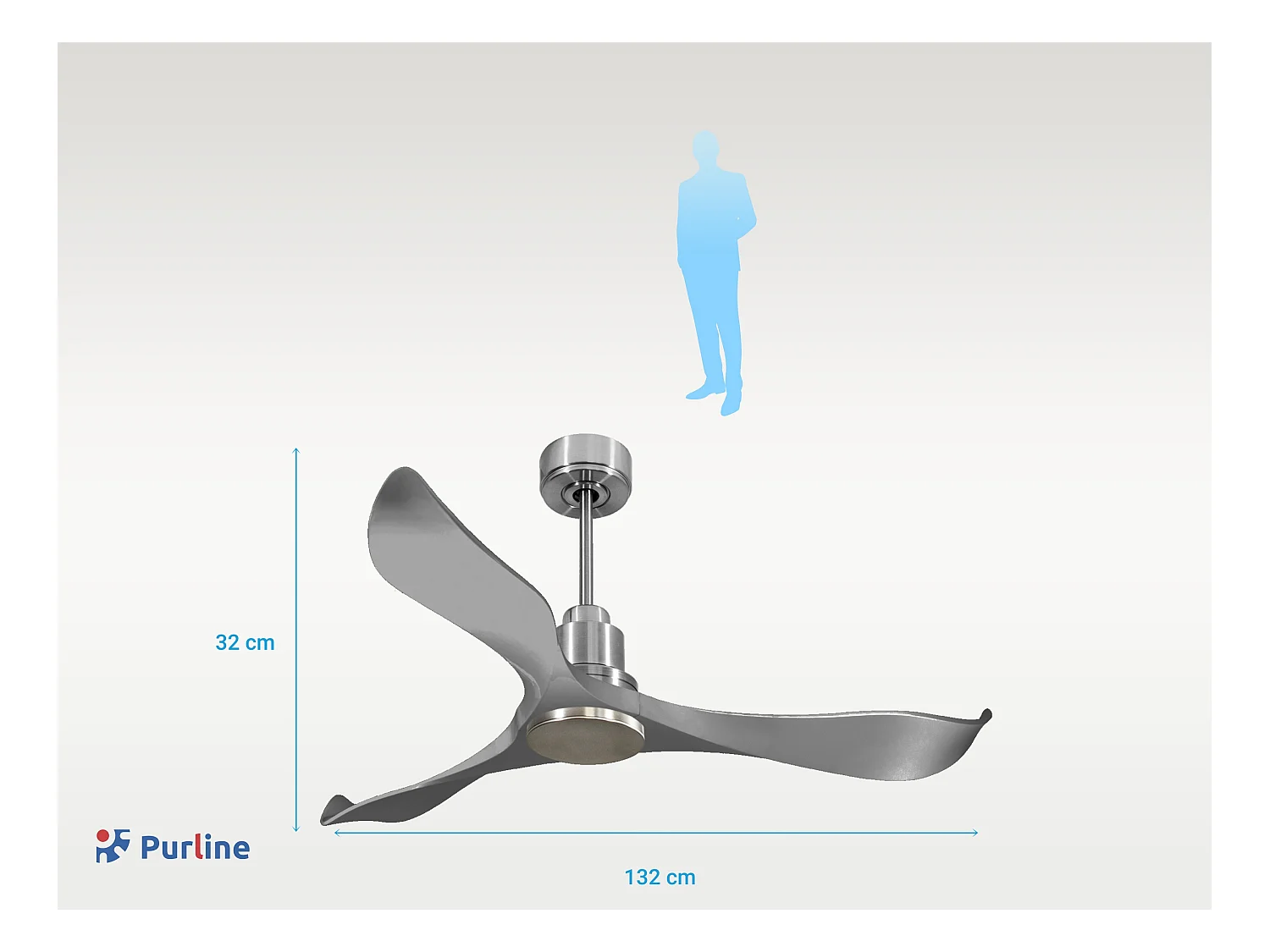 Ventilador de techo Modo Invierno/Verano Termostato Wifi Motor DC Techos Inclinados Mando a Distancia Hypersilence Memoria O)