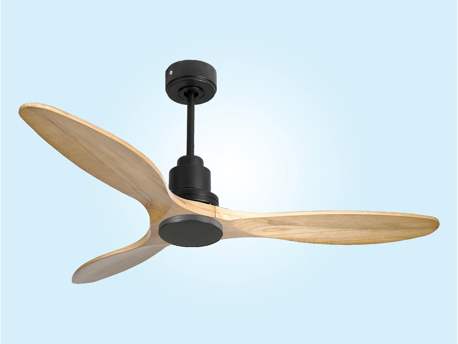 Ventilateur de plafond Réversible  Thermostat Wifi Moteur à courant continu Toits en pente Télécommande Hypersilence Mémoire Shopify Vendible (AUTOMATIQUE)