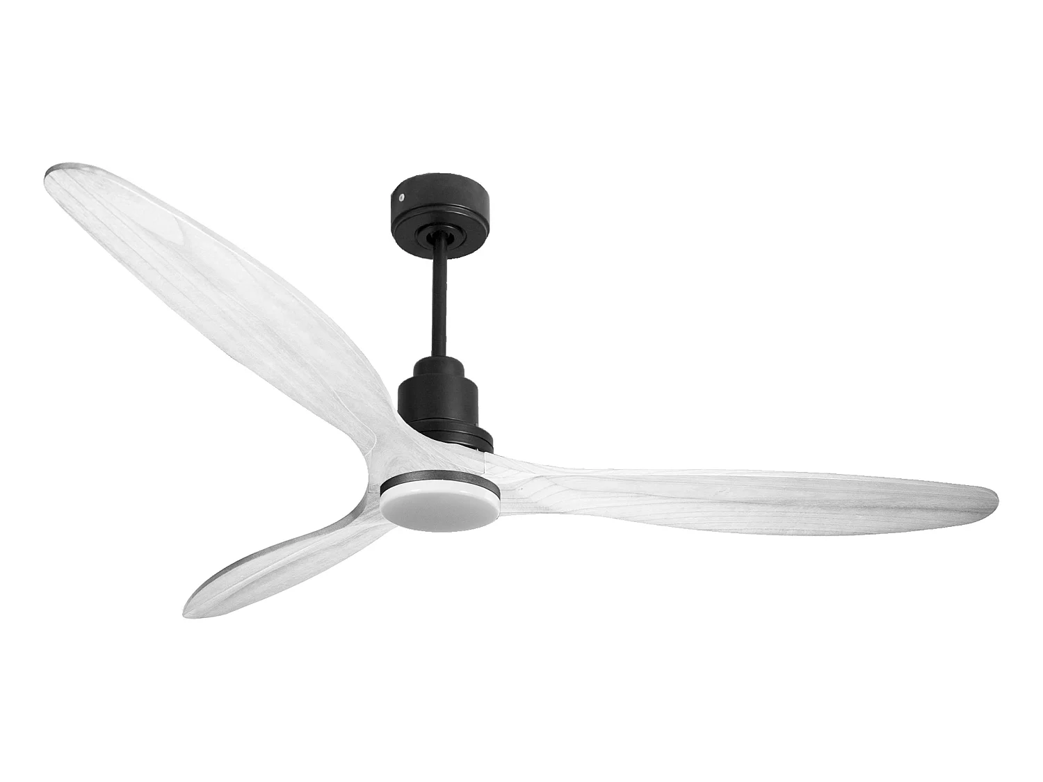 Ventilateur de plafond Réversible  Thermostat Dimmable Wifi Moteur à courant continu Toits en pente Télécommande Lumière à trois tons Hypersilence Mémoire