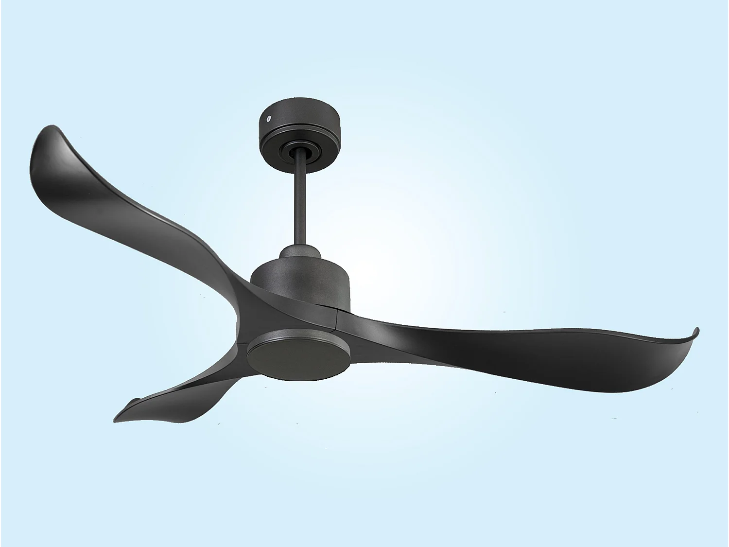 Ventilateur de plafond Réversible  Thermostat Wifi Moteur à courant continu Toits en pente Télécommande Adaptateur 2/3 Lames Hypersilence Mémoire