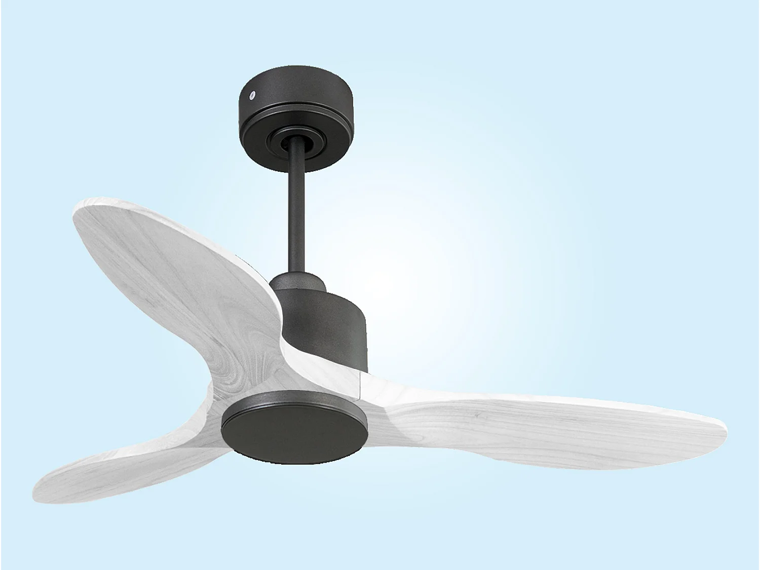 Ventilateur de plafond Réversible  Thermostat Wifi Moteur à courant continu Toits en pente Télécommande Hypersilence Mémoire Shopify Vendible (AUTOMATIQUE)
