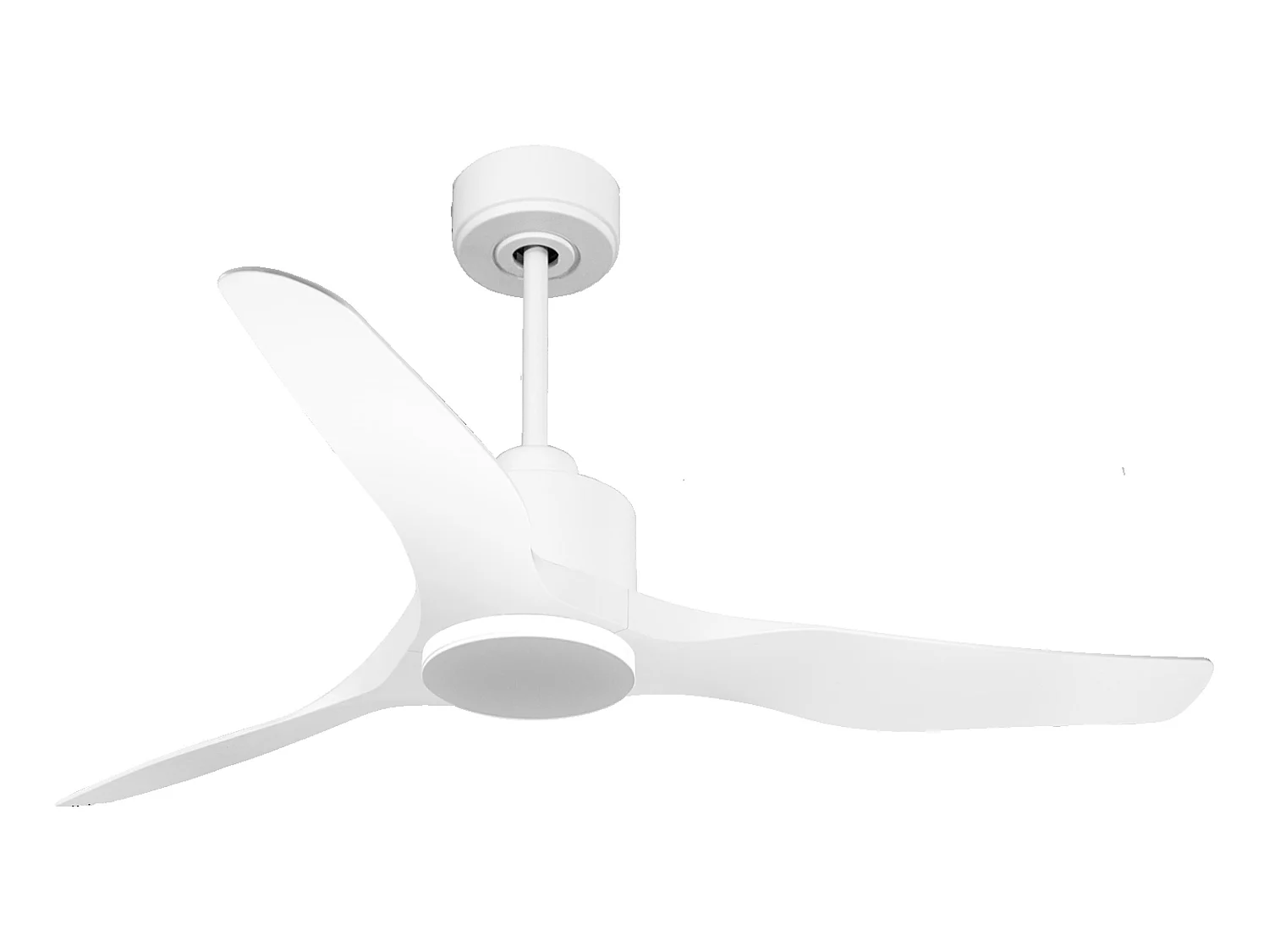 Ventilateur de plafond Réversible  Thermostat Wifi Moteur à courant continu Toits en pente Télécommande Adaptateur 2/3 Lames Hypersilence Mémoire
