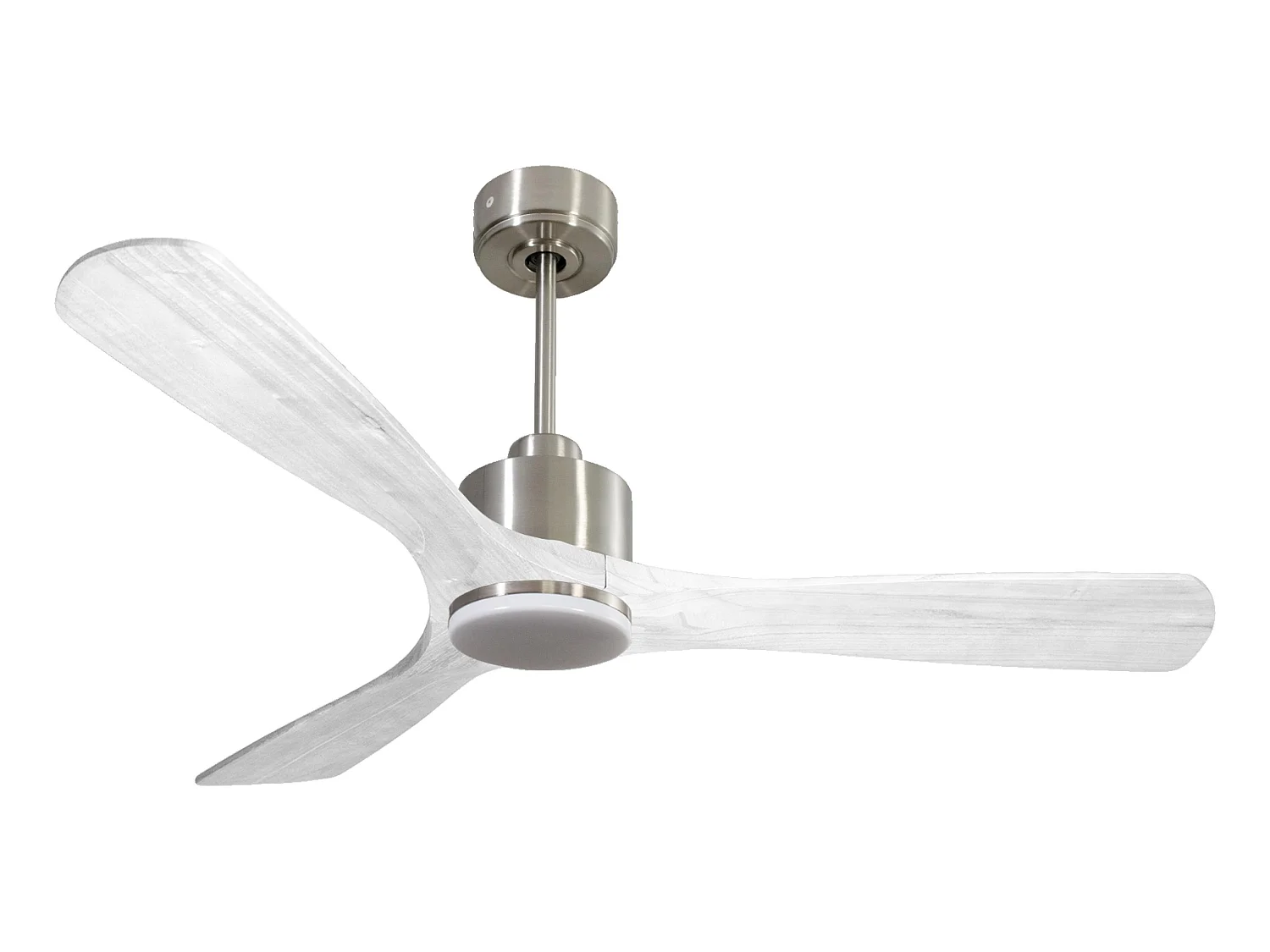 Ventilateur de plafond Réversible  Thermostat Dimmable Wifi Moteur à courant continu Toits en pente Télécommande Lumière à trois tons Hypersilence Mémoire