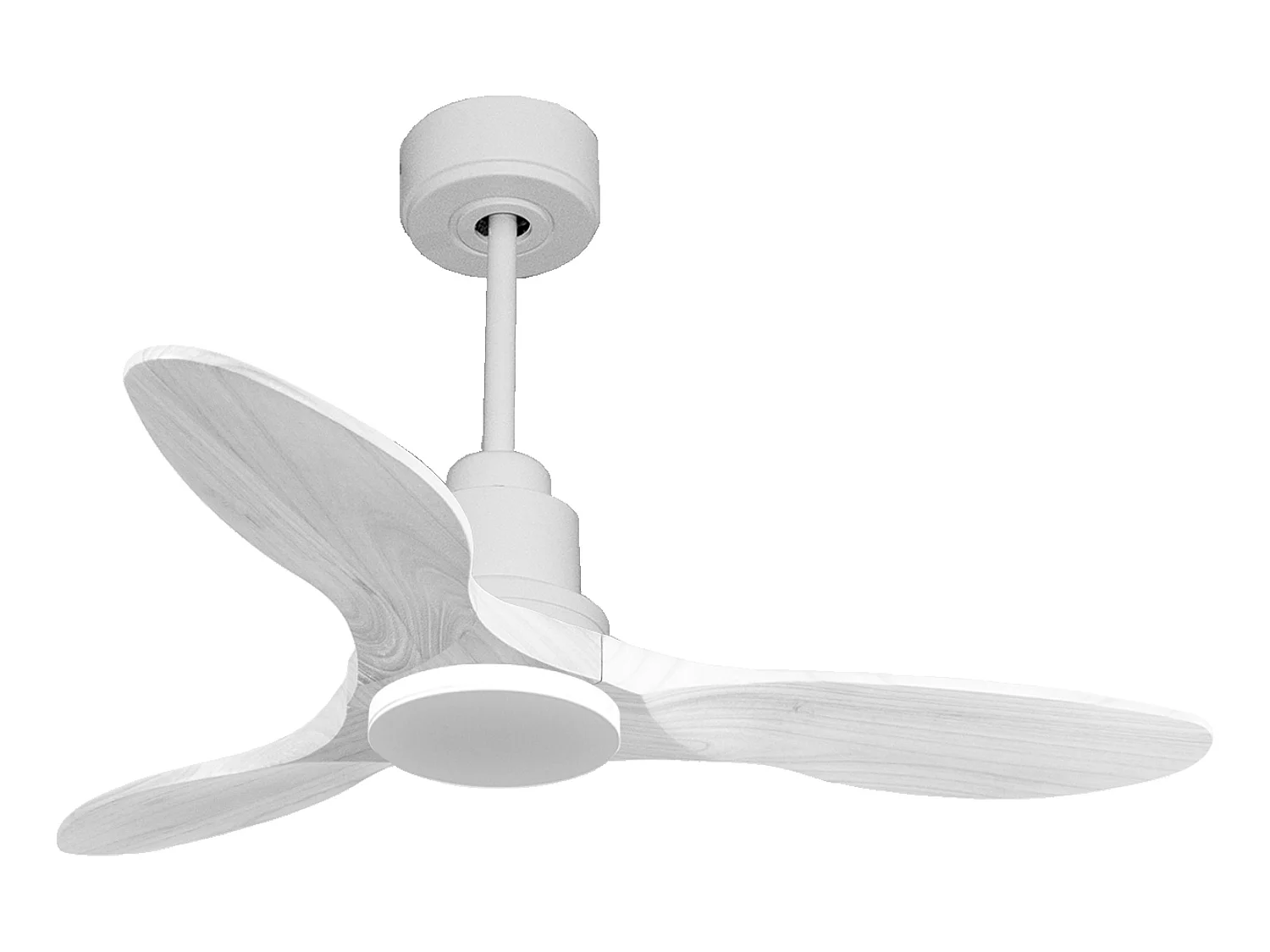 Ventilateur de plafond Réversible  Thermostat Wifi Moteur à courant continu Toits en pente Télécommande Hypersilence Mémoire Shopify Vendible (AUTOMATIQUE)
