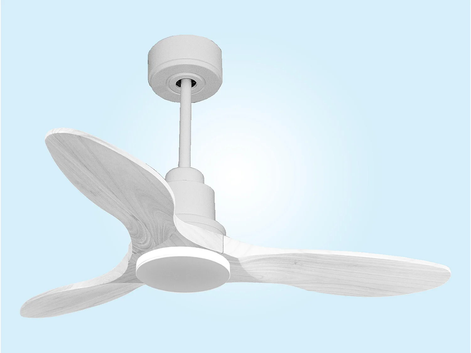 Ventilateur de plafond Réversible  Thermostat Wifi Moteur à courant continu Toits en pente Télécommande Hypersilence Mémoire Shopify Vendible (AUTOMATIQUE)