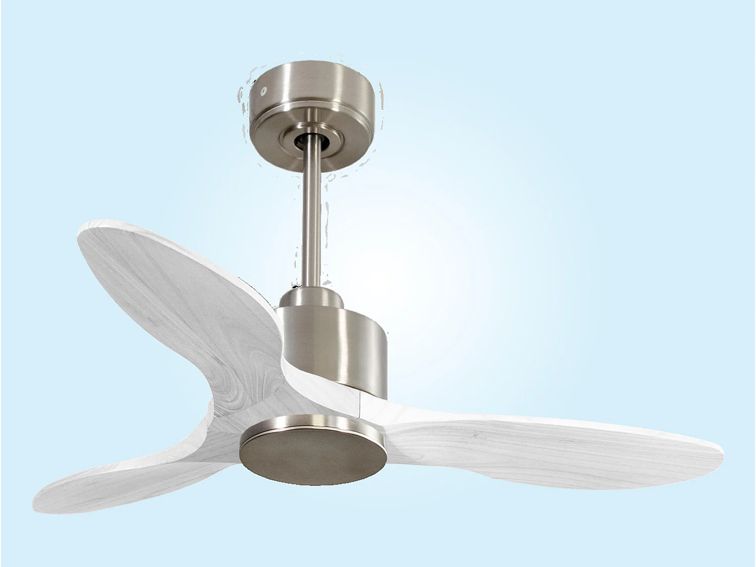 Ventilateur de plafond Réversible  Thermostat Wifi Moteur à courant continu Toits en pente Télécommande Hypersilence Mémoire