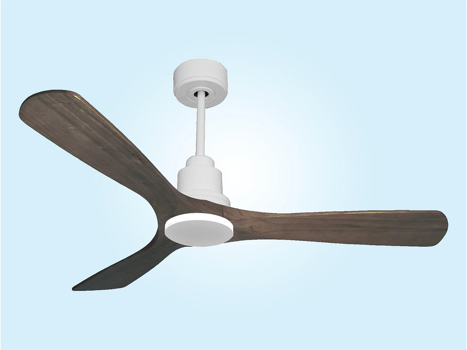 Ventilateur de plafond Réversible  Thermostat Wifi Moteur à courant continu Toits en pente Télécommande Hypersilence Mémoire Shopify Vendible (AUTOMATIQUE)