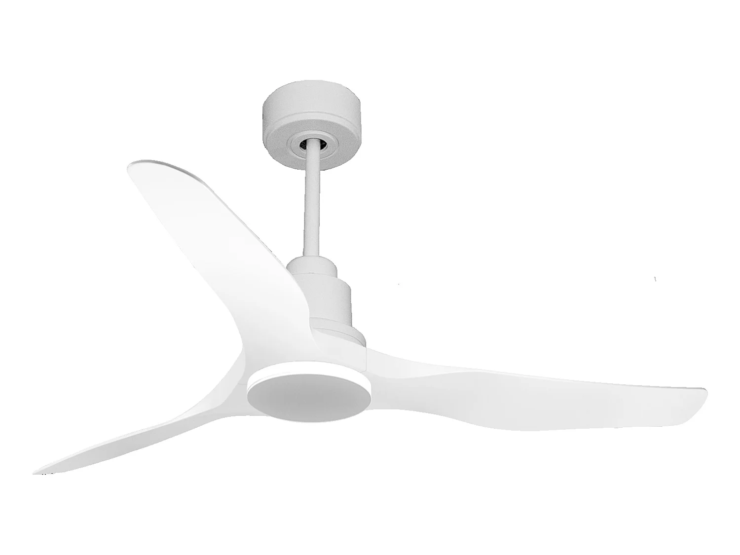 Ventilateur de plafond Réversible  Thermostat Pays vendable Wifi Moteur à courant continu Toits en pente Télécommande Adaptateur 2/3 Lames Hypersilence
