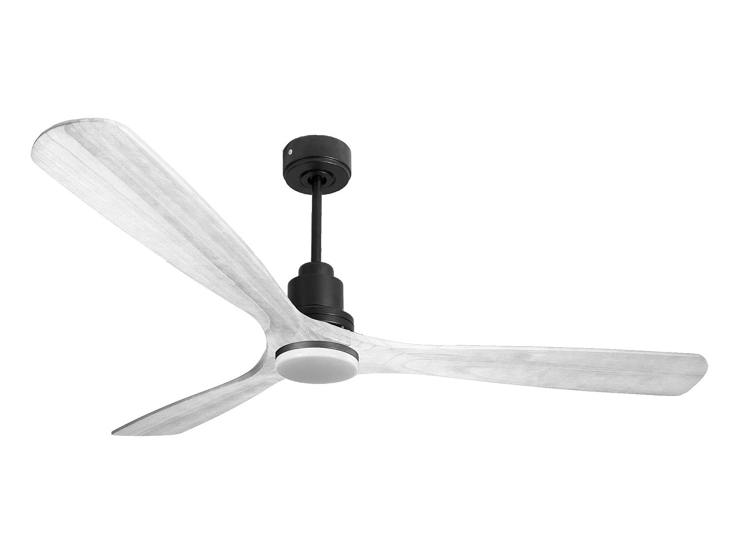 Ventilateur de plafond Réversible  Thermostat Dimmable Wifi Moteur à courant continu Toits en pente Télécommande Lumière à trois tons Hypersilence Mémoire