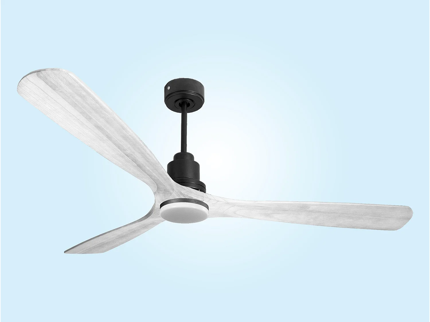 Ventilateur de plafond Réversible  Thermostat Dimmable Wifi Moteur à courant continu Toits en pente Télécommande Lumière à trois tons Hypersilence Mémoire