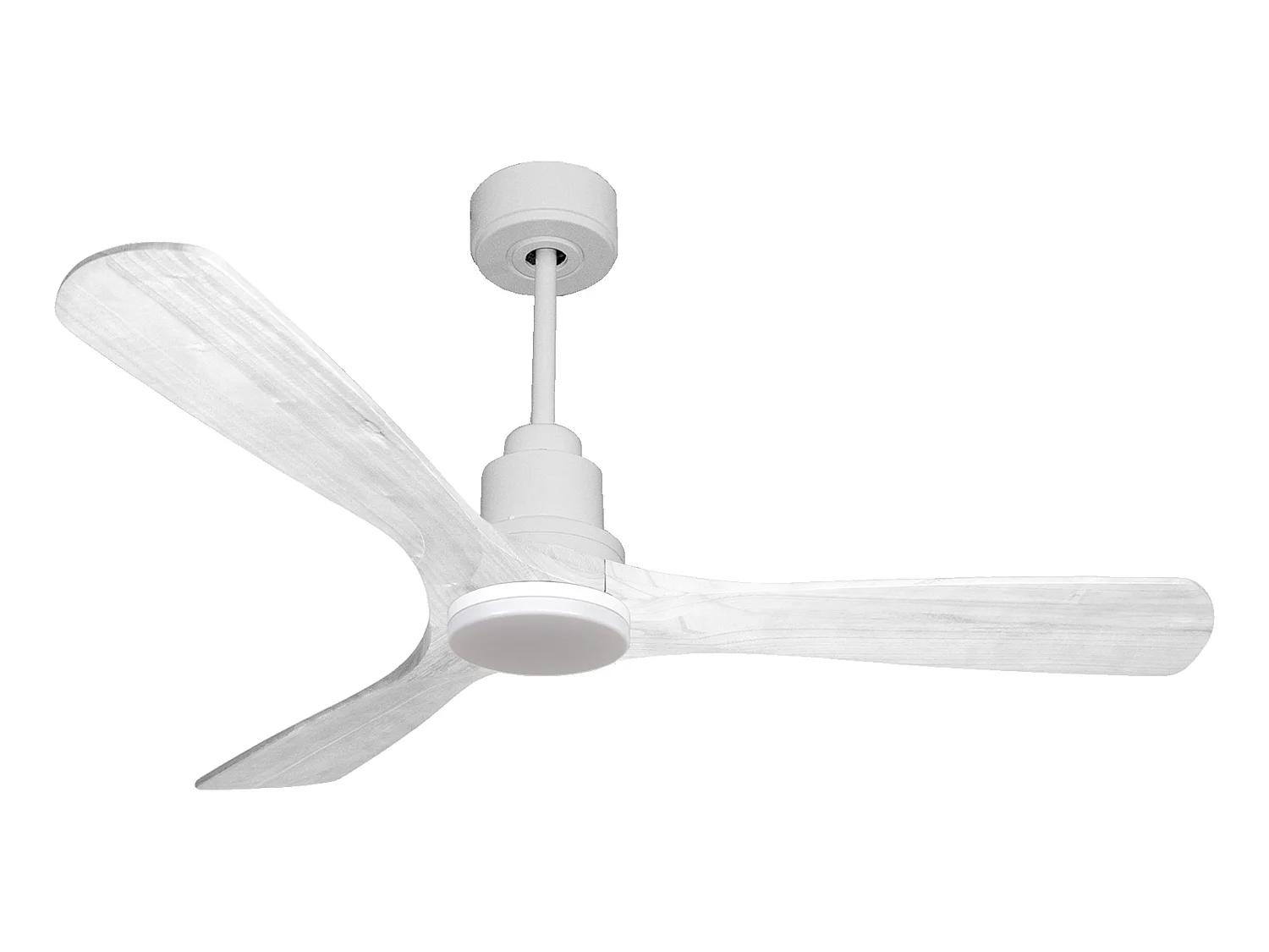 Ventilateur de plafond Réversible  Thermostat Dimmable Wifi Moteur à courant continu Toits en pente Télécommande Lumière à trois tons Hypersilence Mémoire