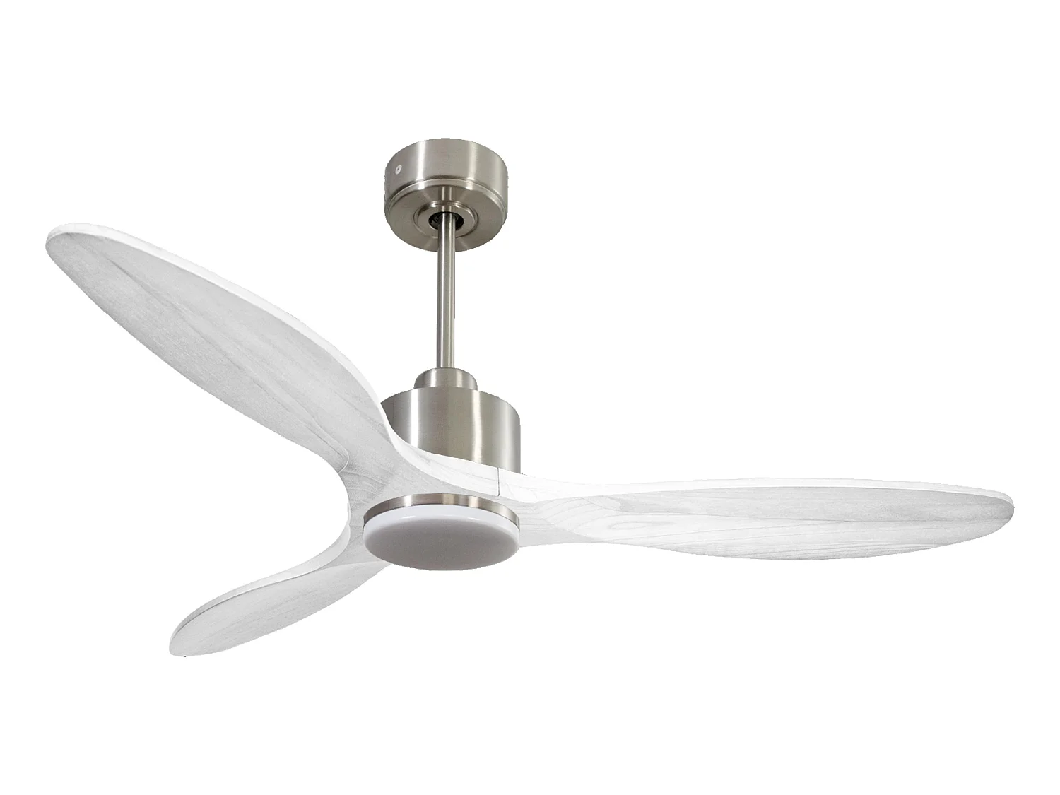 Ventilateur de plafond Réversible  Thermostat Dimmable Wifi Moteur à courant continu Toits en pente Télécommande Lumière à trois tons Hypersilence Mémoire