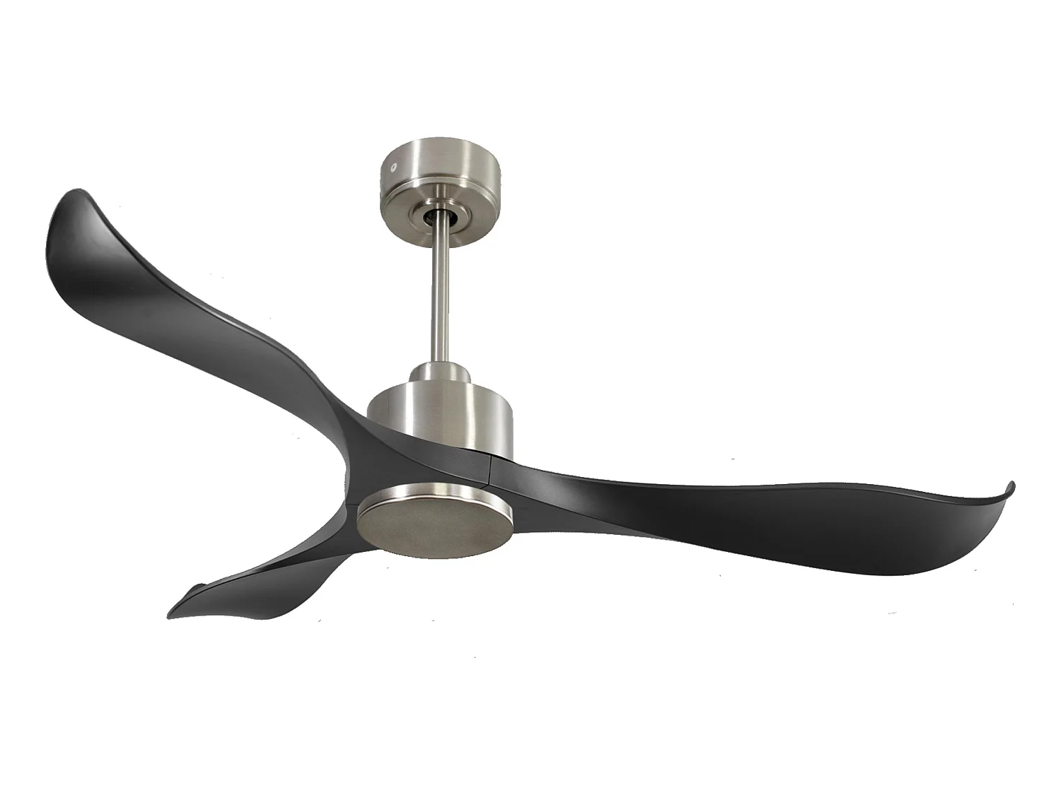 Ventilateur de plafond Réversible  Thermostat Wifi Moteur à courant continu Toits en pente Télécommande Adaptateur 2/3 Lames Hypersilence Mémoire